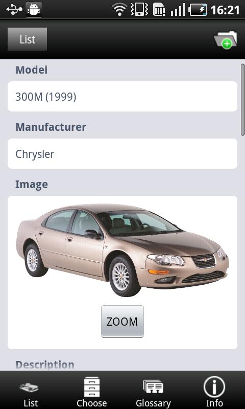 American Classic Cars Guide Screen 2