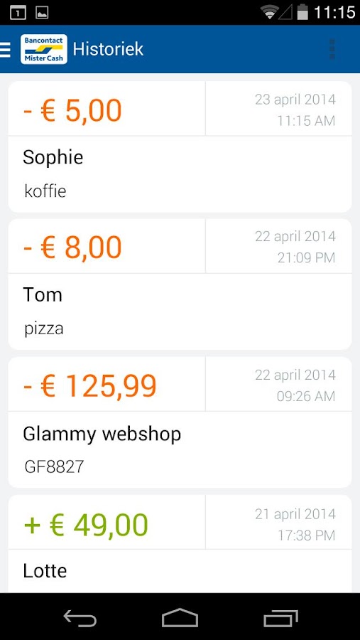 Bancontact mobile Androidapps op Google Play