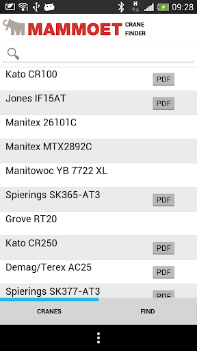 Mammoet Crane Finder