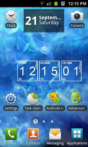 Blue Crystal Live Wallpaper