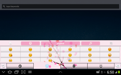 Pink Flowers GO Keyboard - screenshot thumbnail