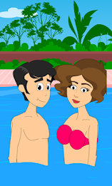 Casual Swimming Pool Kissing 2 poster 2