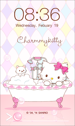 Charmmy Kitty Bath Screen Lock