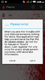 Plasma Online Blood Database poster 3