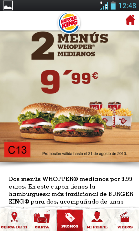 BURGER KINGÂ® EspaÃ±a - screenshot