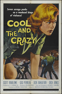 The Cool and the Crazy (1958, USA) movie poster