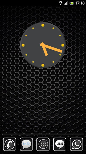 Simple Grey Clock Widget