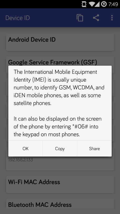 Device Id Screenshot