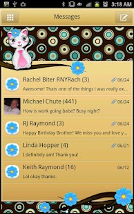 Free Download GO SMS - Retro Miss Priss APK for Android