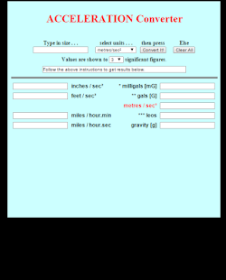 Lastest Acceleration Converter APK