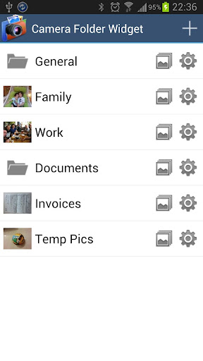 Camera Folder Widget