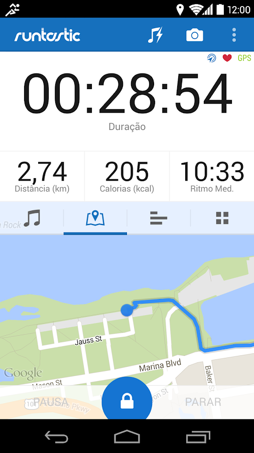 Runtastic PRO - screenshot