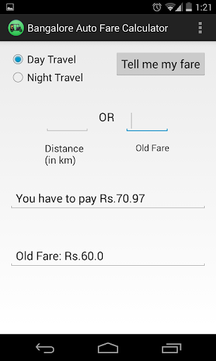 【免費旅遊App】Bangalore Auto Fare Calculator-APP點子