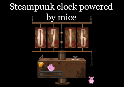 Clockwork Mice Wear Watch Face