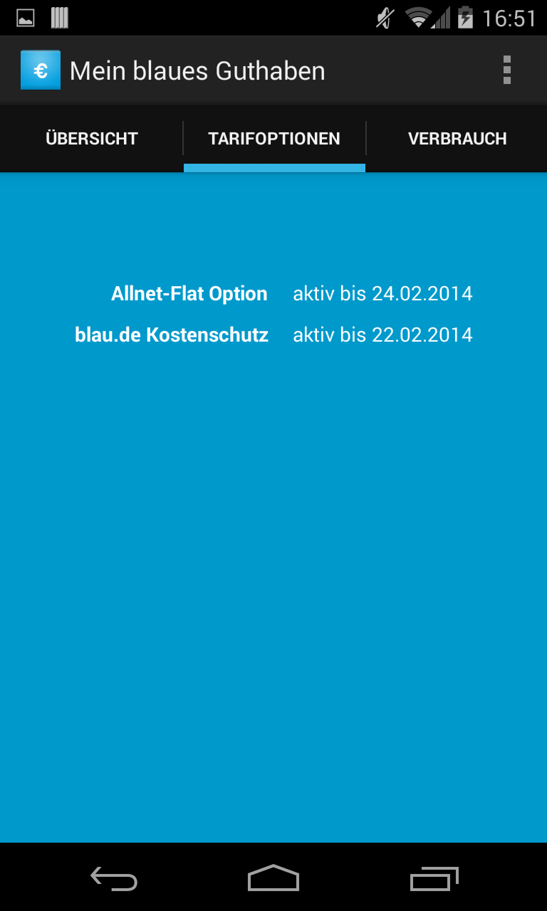Mein blaues Guthaben Screen 2