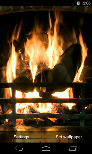 Fireplace Video Live Wallpaper