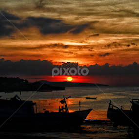 Full Sunset by Jnr Lavigne - Landscapes Sunsets & Sunrises