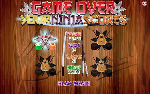 FREE Ninja Sushi Swipe Game Screenshots 3