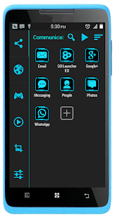 Lastest SL Carbon Cyan Theme APK