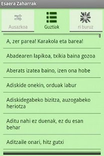 Free Esaera Zaharrak APK for Android