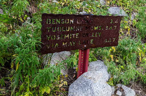 Benson Lake Trail Marker