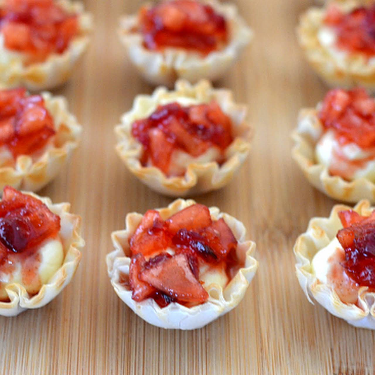 Whipped Feta Strawberry Phyllo Cups - Peas and Crayons