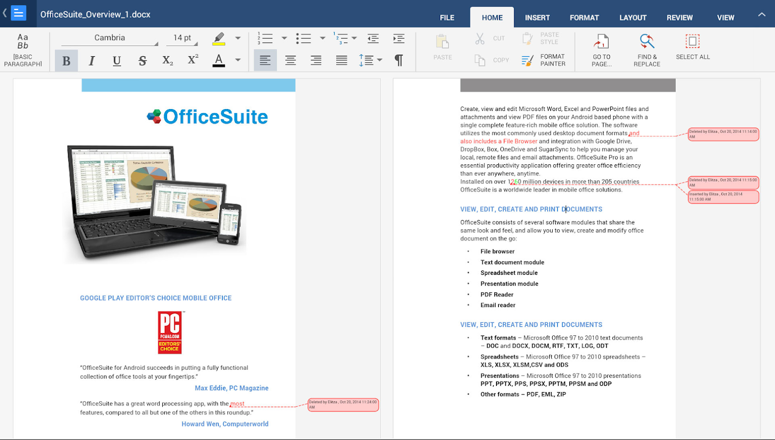 OfficeSuite 8 + PDF Converter - screenshot