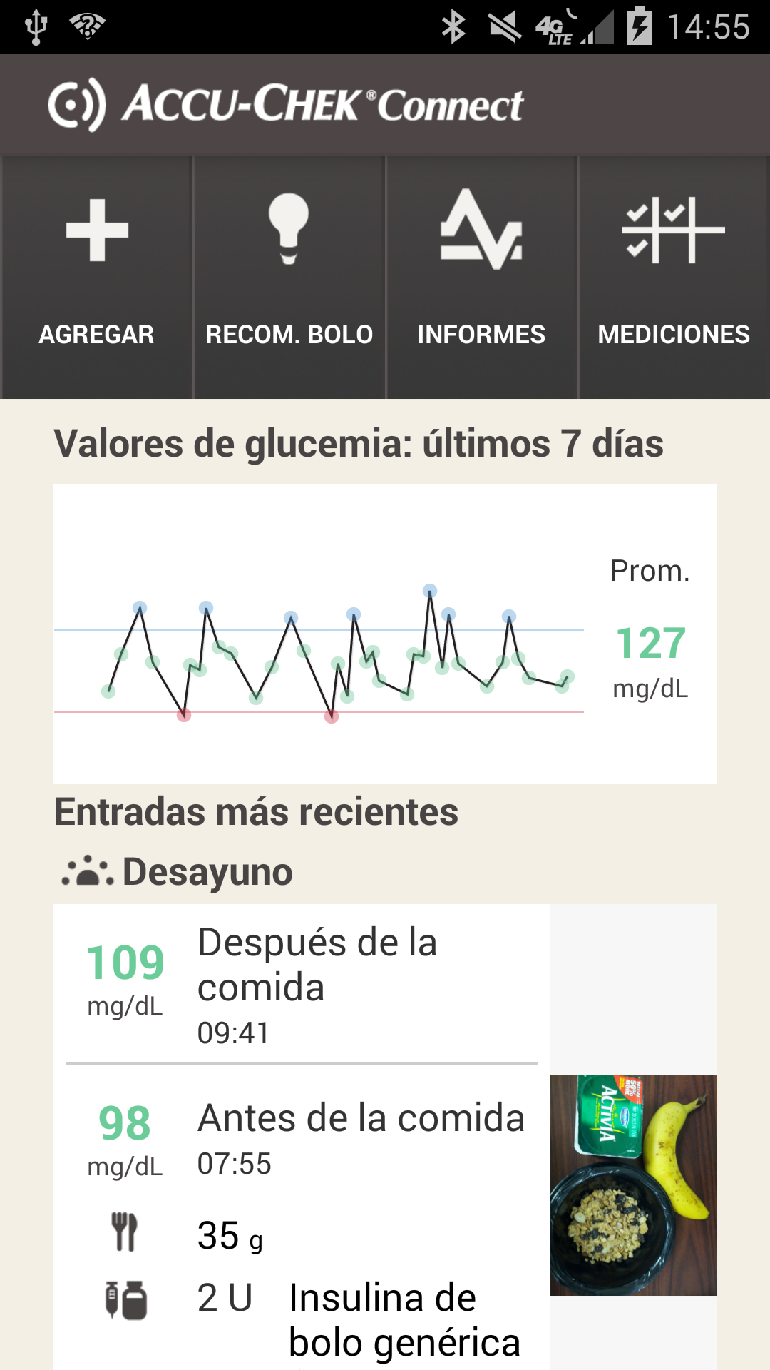 Android application ACCU-CHEK® Connect App - EU screenshort