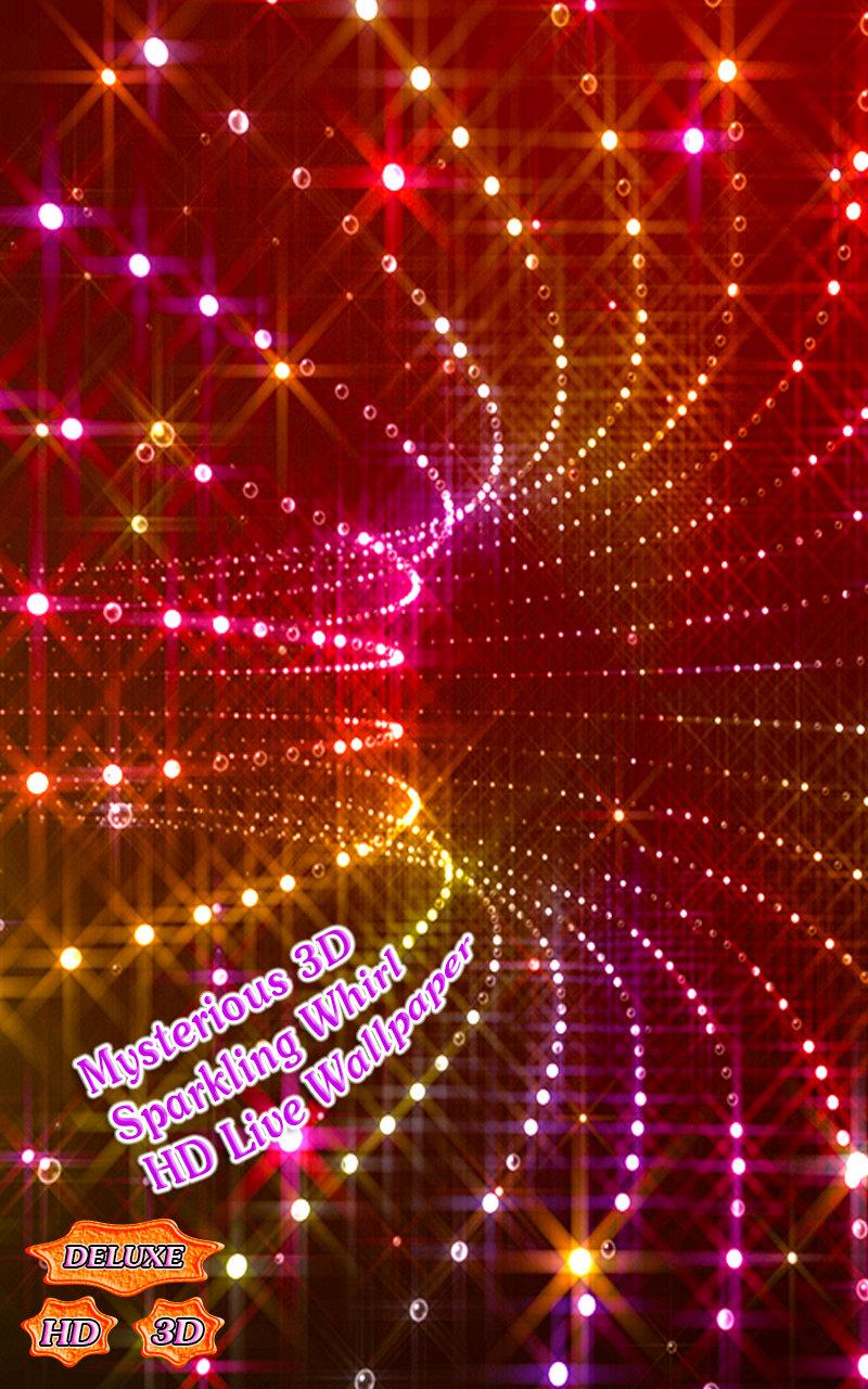 Mysterious Sparkling Whirl 3D Screen 1