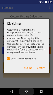 Fuel Octane Calculator Octane+ Screenshots 0