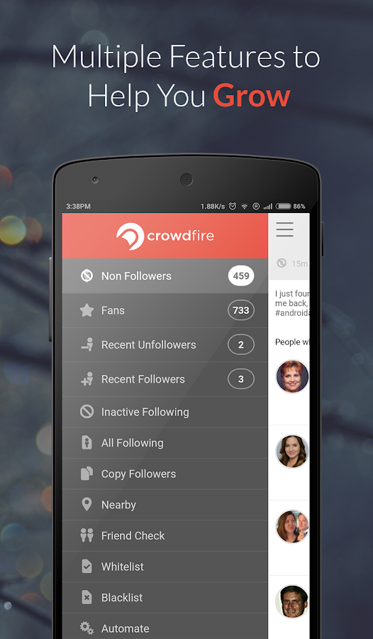 Crowdfire for Twitter & Insta - screenshot