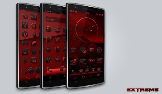 Lastest JB Extreme Launcher Theme Red APK