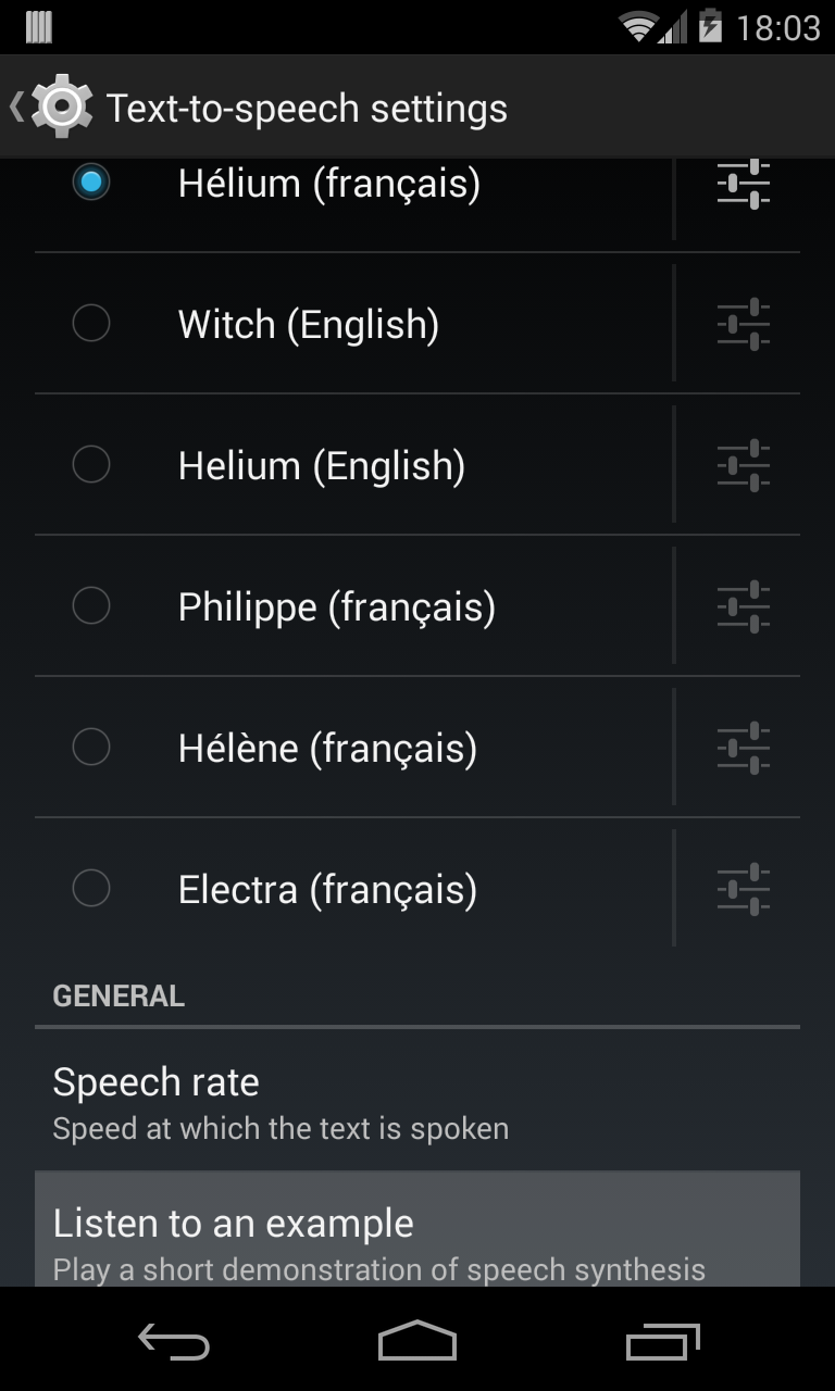 Hélium voice (French) Screen 3
