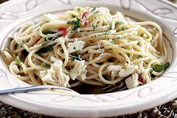 Crab & lemon spaghetti