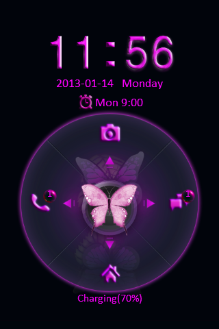 【免費個人化App】Go Locker Pink Butterfly-APP點子