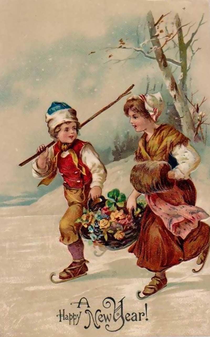 New Year Vintage HD LWP Screen 2