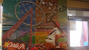 Carl's Jr Anaheim Angels Mural