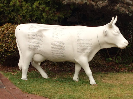 White Cow Statue