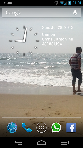 Location Time Date Widget