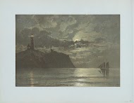 Zeegezicht met vuurtoren naar schilderij van C. Frederick Sörensen