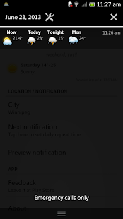 Android application Canada Weather - EarlyWeather screenshot