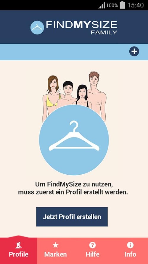 Android application FindMySize Family screenshort