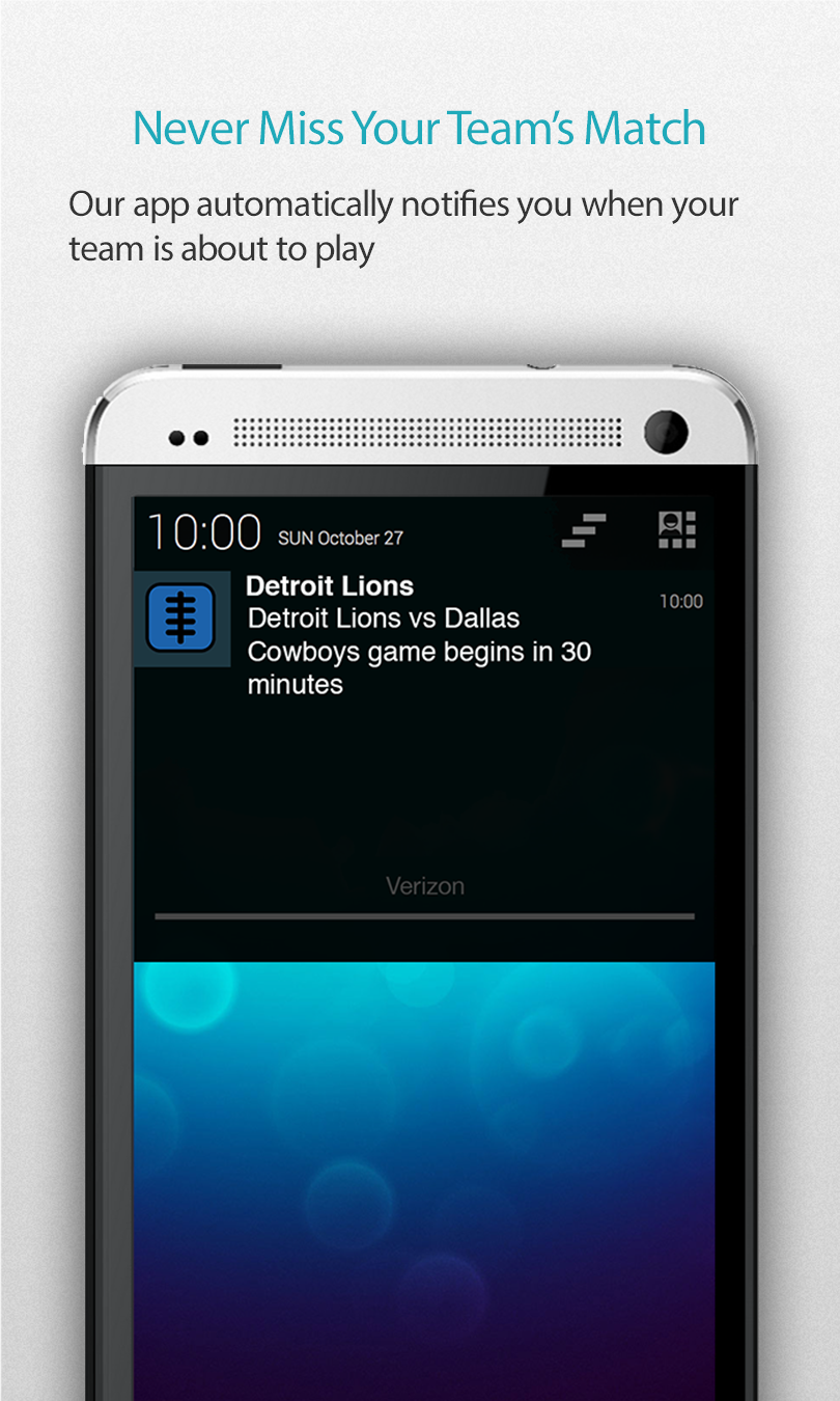 Detroit Football Alarm Pro Screen 2