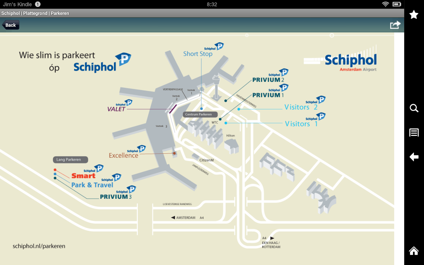 Amsterdam Airport Schiphol Map