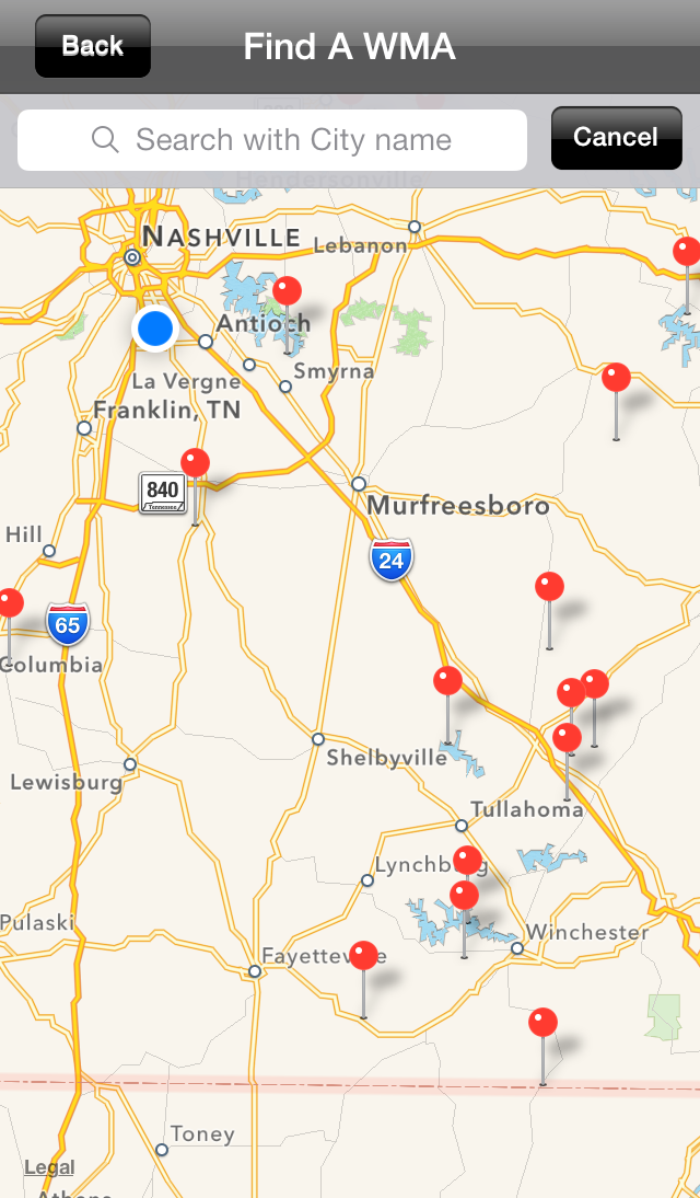 TWRA On the Go Screen 3