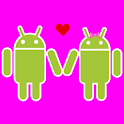 Droid Couple Background logo
