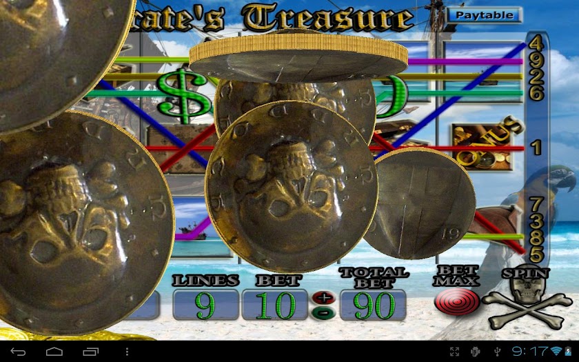 Pirates Treasure Slot Machine Screen 2