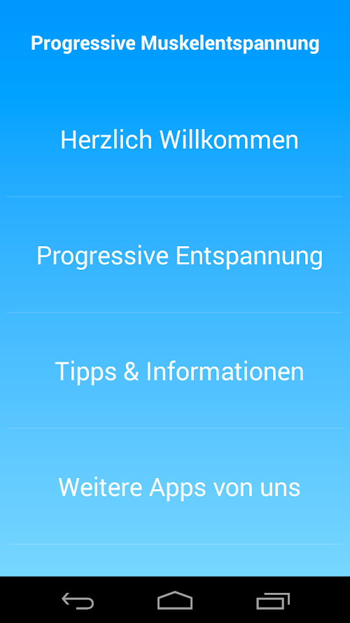 Android application Progressive Muskelentspannung screenshort