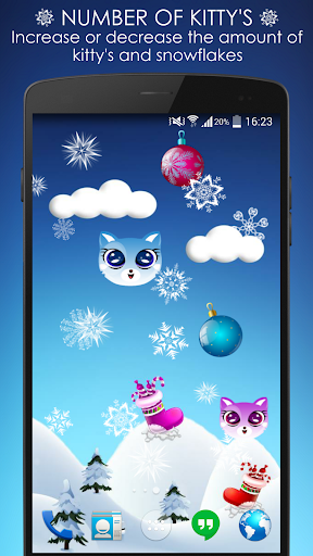 Ina Kitty Winter LiveWallpaper