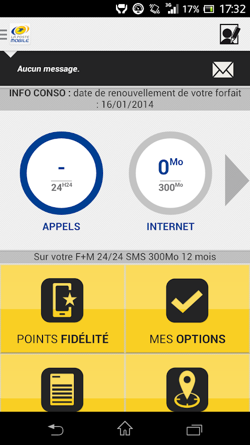 Android application Mon Espace La Poste Mobile screenshort